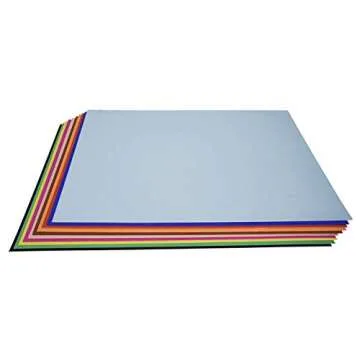 School Smart-1485755 Railroad Board, 6-Ply, 22 x 28 Inches, Assorted Colors, 25 Boards