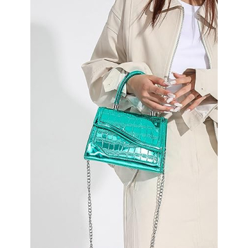 Chic Jusavie Silver Crossbody Bag for Women 2023