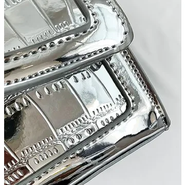 Chic Jusavie Silver Crossbody Bag for Women 2023