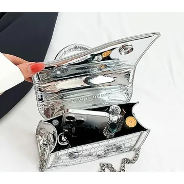 Chic Jusavie Silver Crossbody Bag for Women 2023