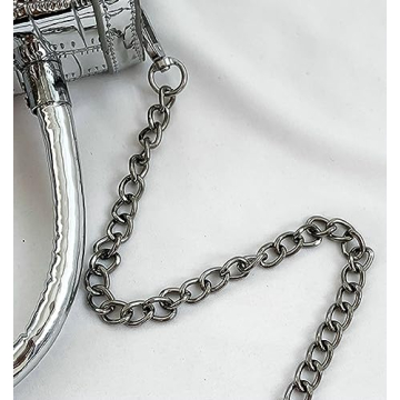 Chic Jusavie Silver Crossbody Bag for Women 2023