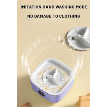 Portable Washing Machine Mini Washer with 16L Capacity, Perfect for Small Loads.