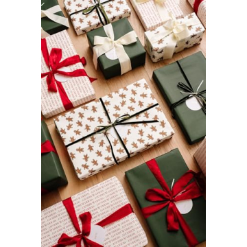 Elegant Merry Market Christmas Wrapping Paper Set