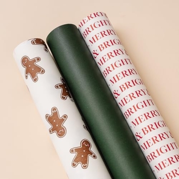 Elegant Merry Market Christmas Wrapping Paper Set