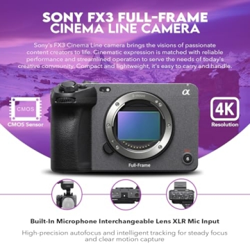 Sony Alpha FX3 Cinema Camera Bundle - 4K, Compact, Versatile