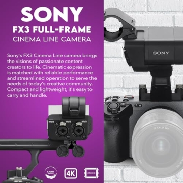Sony Alpha FX3 Cinema Camera Bundle - 4K, Compact, Versatile