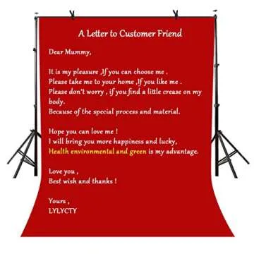 LYLYCTY 5x7ft Photography Studio Non-Woven Backdrop Bright Red Backdrop Solid Color Backdrop Simple Background