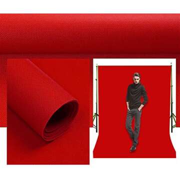 LYLYCTY 5x7ft Photography Studio Non-Woven Backdrop Bright Red Backdrop Solid Color Backdrop Simple Background