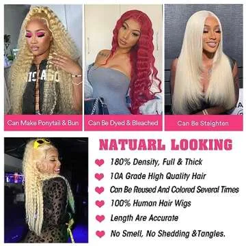 FABEAUTY 613 Lace Front Wig Human Hair HD Lace Wig