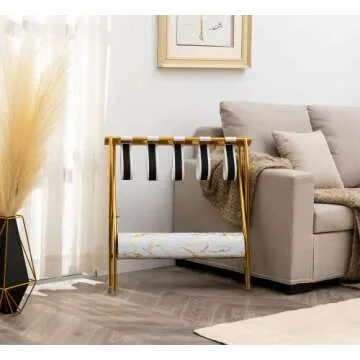 Winsihams Deluxe Luggage Rack for Guest Room - Elevate Your Travel Style and Wow Your Guests!