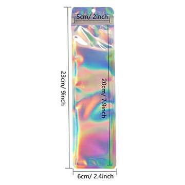 Holographic Beadable Pen Bags | Resealable & Clear 100pcs