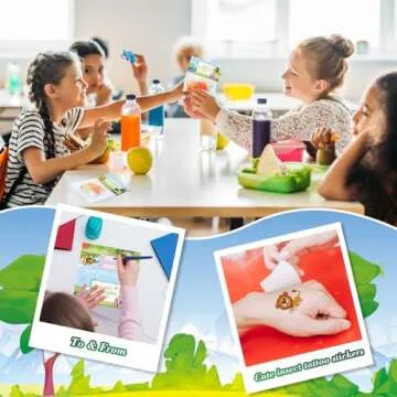 24 Packs Valentines Day Gifts for Kids School, Animal Building Blocks with Valentines Cards for Kids Classroom, Class Gifts Exchange, Party Favors for Kids Boys Girls Friendsine's Greeting Cards