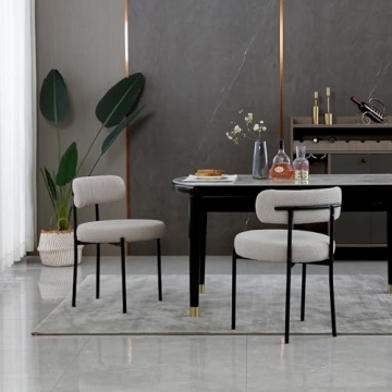 AISALL Light Grey Dining Chairs Set of 2 Modern Comfort