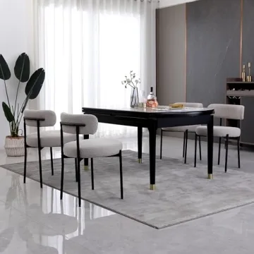 AISALL Light Grey Dining Chairs Set of 2 Modern Comfort