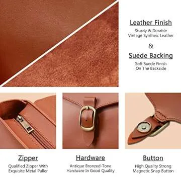 Vintage Vegan Leather Flap Top Handle Bag For Women Olive Green Retro Satchel Casual Purse Simple Shoulder Classic Handbag