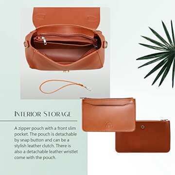 Vintage Vegan Leather Flap Top Handle Bag For Women Olive Green Retro Satchel Casual Purse Simple Shoulder Classic Handbag