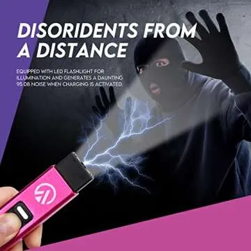 Compact AIMHUNTER Mini Volt Stun Gun for Women