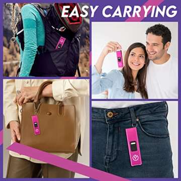 Compact AIMHUNTER Mini Volt Stun Gun for Women