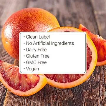 Monin - Blood Orange Puree, Tart, Juicy Citrus Taste, Great for Lemonades, Cocktails, and Culinary Creations, Vegan, Gluten-Free (1 Liter)