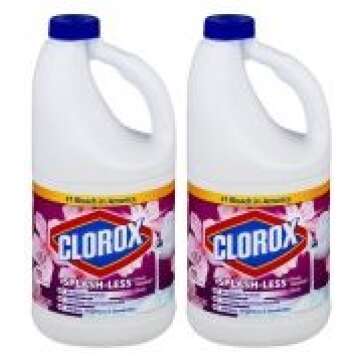 Clorox Splash-Less Bleach, Fresh Meadow Scent, 110 Ounces Total
