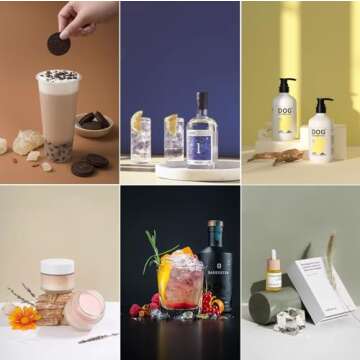 Multi-Colored Photography Backdrops for Product Photos