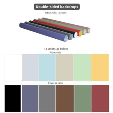 Multi-Colored Photography Backdrops for Product Photos