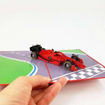 Formula One 3D Pop Up Greeting Card for All Occasions