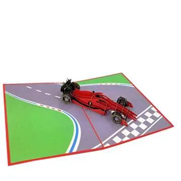 Formula One 3D Pop Up Greeting Card for All Occasions