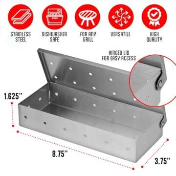 Kaluns Stainless Steel Smoker Box for Any Grill