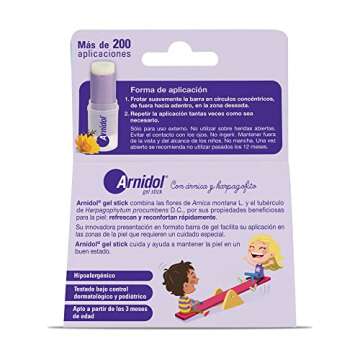 Famadem Arnidol Stick - 15ml Gel for Bruises and Comfort