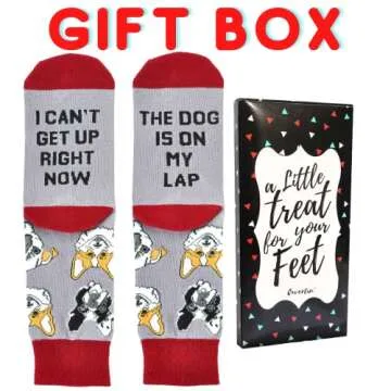 Cavertin Women's Novelty Socks with Gift Box Cat Lover Dog Mom Book Lover Cat Mom Llama Unicorn Slot...