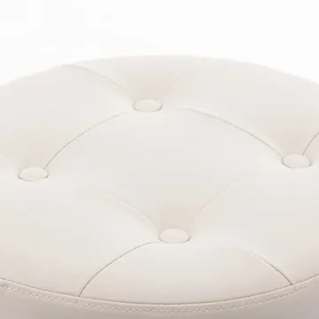 DUHOME Height Adjustable PU Leather Vanity Stool for All Rooms