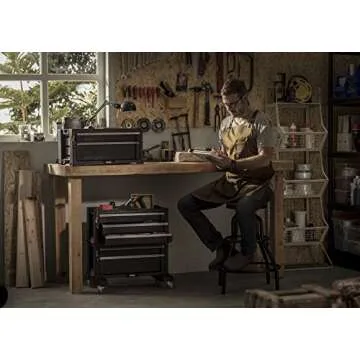 Keter 240762 5 Drawer Modular Garage & Tool Organizer, Black