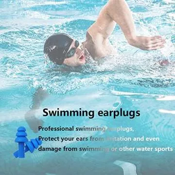 Earplugs for Sleeping Noise Cancelling, Reusable Ear Plugs– Super Soft, Silicone Ear Plug, for Sleeping 8 Pairs, Swimming, Snoring, Concerts, Work, Noisy Places (8 Colors)