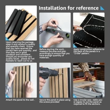 Art3d 2-Pack Acoustic Wood Slat Wall Panels for Interior Decor, 3D Fluted Sound Absorbing Wood Paneling for Accent Wall Ceiling Kitchen Living Room Bedroom Office, 47.2 x 23.6 inch Dark Walnut