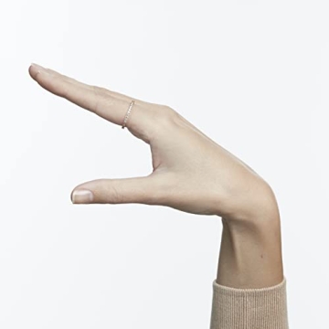 Swarovski Vittore Ring with Sparkling Clear Crystals - Size 6