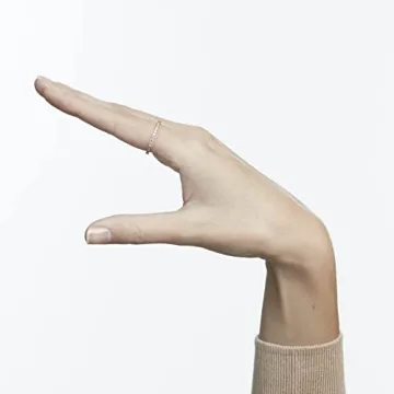 Swarovski Vittore Ring with Sparkling Clear Crystals - Size 6