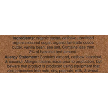 Hu Kitchen Chocolate Cashew Vanilla Bar 2.1 oz Pack