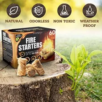 Fire Starters for Grill, Campfire, and Outdoor Cooking