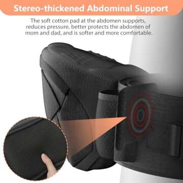 HKAI Baby Carrier Hip Seat, Mom’s Choice Award Winner, Advanced Large Capacity Pocket with Adjustable Waistband, Shock Absorption Hip Seat Surface for Newborns & Toddlers, (Black)