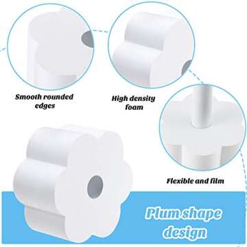 Saintrygo 12 Pieces Cup Turner Foam Set Tumbler Tuner Foam 4 Colors Cup Turner Inserts Accessories Cup Spinner Sponge for DIY Cups Water Bottles, 1.57/ 2.83/ 3.74 Inch in Diameter