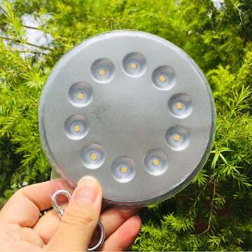 AIDIER Solar Panel Lights for Camping and Outdoors
