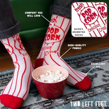 Two Left Feet Movie Night Casual Socks for All Ages