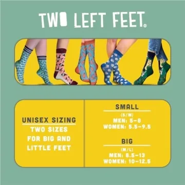 Two Left Feet Movie Night Casual Socks for All Ages