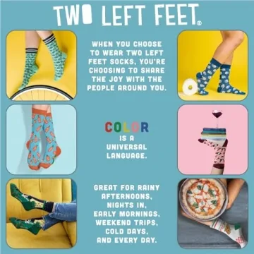 Two Left Feet Movie Night Casual Socks for All Ages