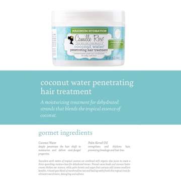 Camille Rose Coconut Water Penetrating Hair Treatment, 8 oz