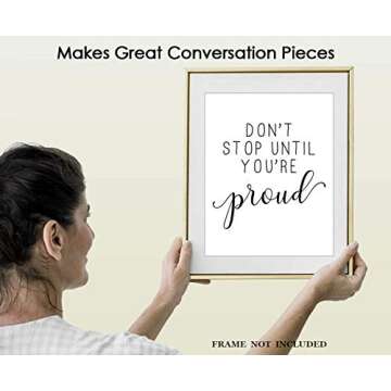 Inspirational Wall Art Poster for Home & Office Decor