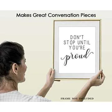 Inspirational Wall Art Poster for Home & Office Decor