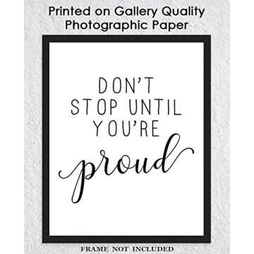 Inspirational Wall Art Poster for Home & Office Decor