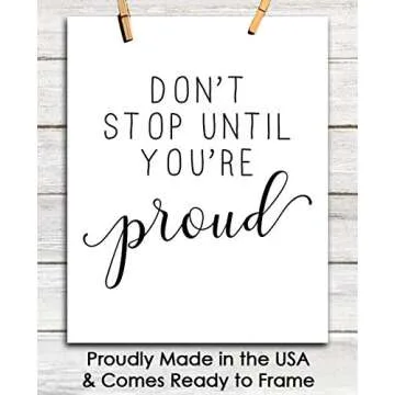 Inspirational Wall Art Poster for Home & Office Decor